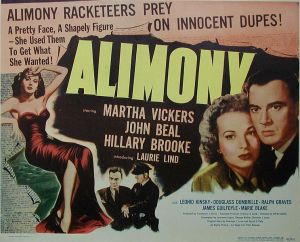 Alimony Movie Poster Mecklenburg Divorce Lawyer North Carolina Child Custody Attorney