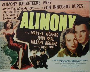 Alimony Movie Poster Mecklenburg Divorce Lawyer North Carolina Child Custody Attorney