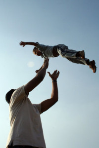 Father son playing Charlotte Divorce Law Firm Mecklenburg Child Custody Lawyer