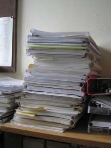 Stack of files Charlotte Divorce Lawyer Mecklenburg Family Attorney