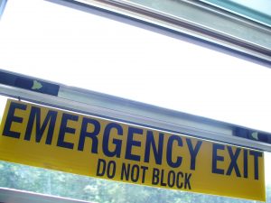 emergency-exit-Charlotte-Monroe-Lake-Norman-Child-Custody-Lawyers-300x225