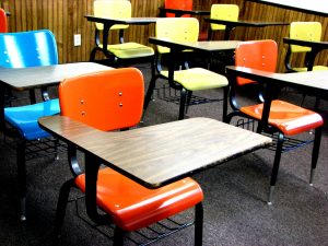 school-desks-Remote-learning-child-custody-Charlotte-Monroe-Mooresville-Lawyers-300x225