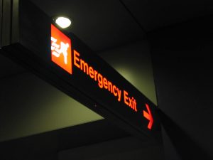 emergency-exit-Charlotte-Monroe-Mooresville-child-custody-attorney-300x225